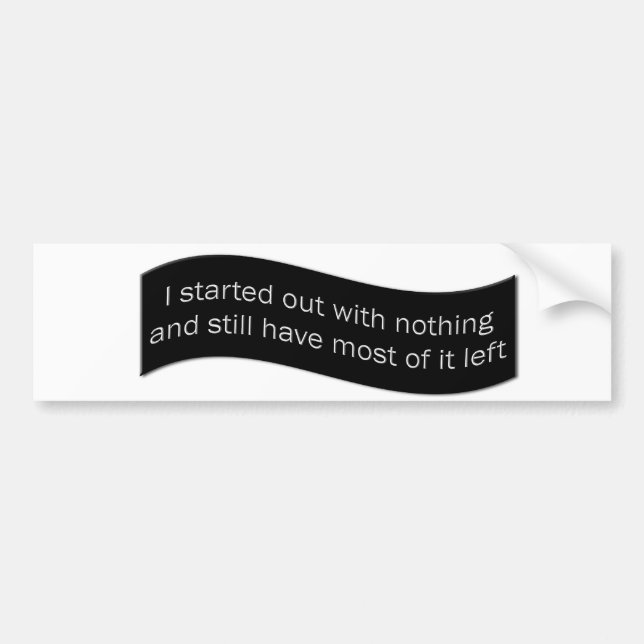 About Life Bumper Sticker (Front)