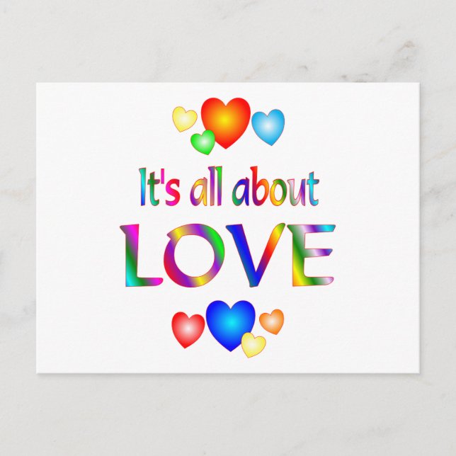 About Love Postcard (Front)