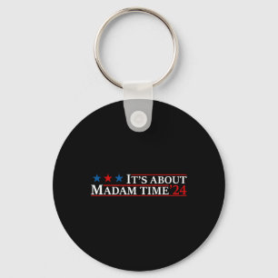 About Madam Time Harris 2024 Kamala Childless Cat Keychain