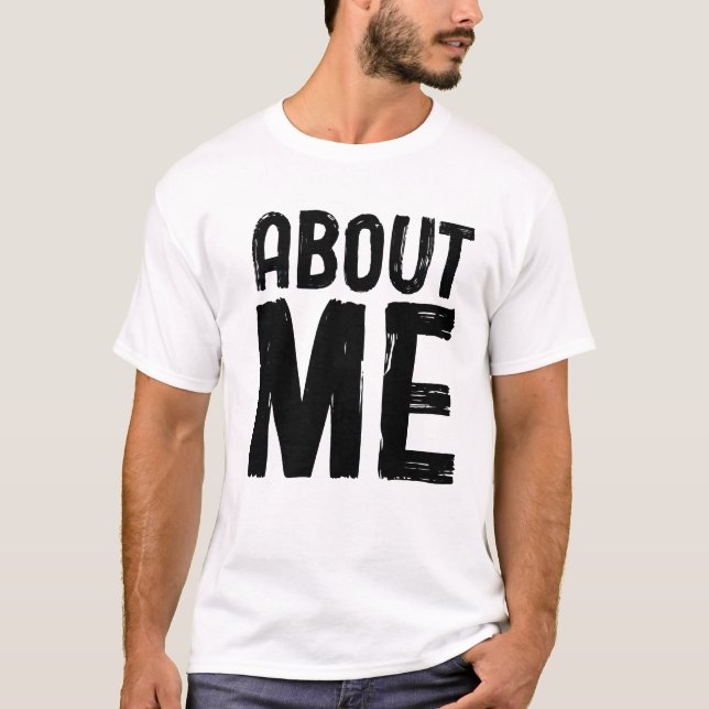 About Me for men Men's Basic T-Shirt (Front)