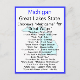 About Michigan Postcard