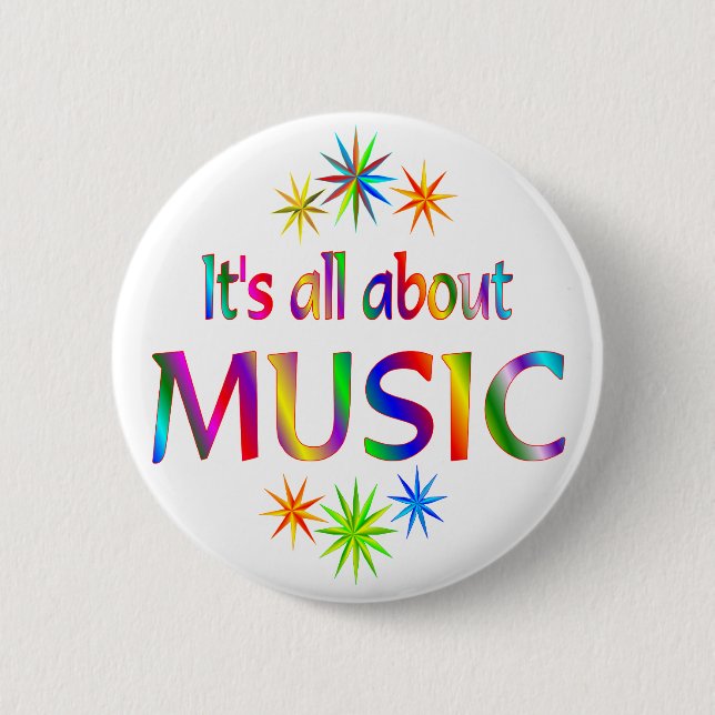 About Music 2 Inch Round Button (Front)
