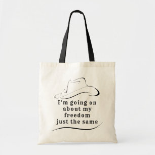 About My Freedom Budget Tote Bag