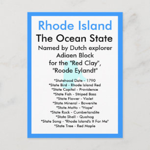 About Rhode Island Postcard