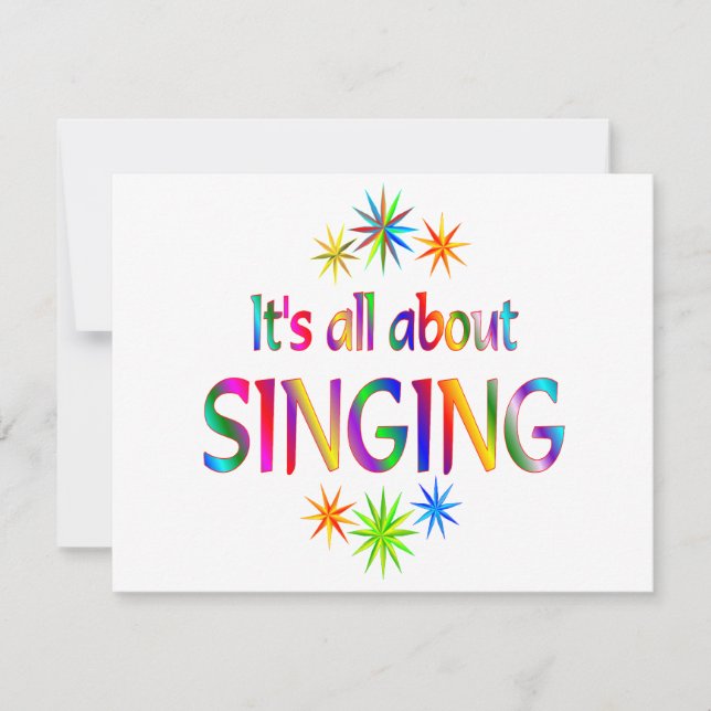 About Singing (Front)