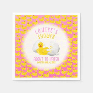 About to Hatch Baby Shower Invitation Napkin