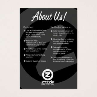 About Us Card