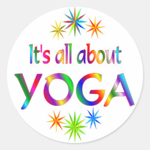 About Yoga Classic Round Sticker