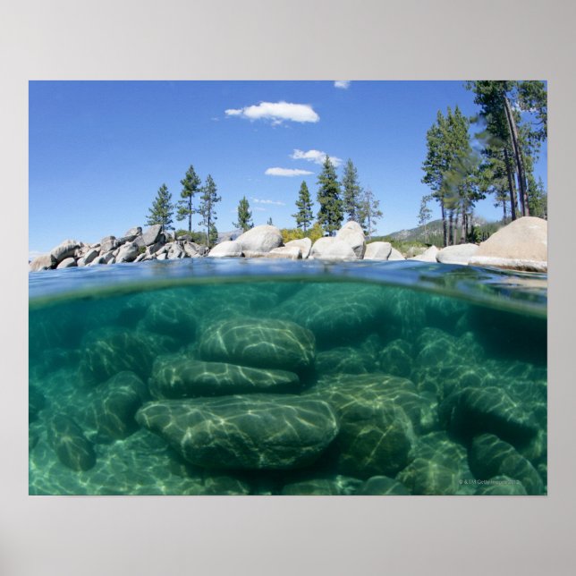 Above and below Lake Tahoe Poster (Front)