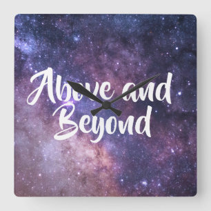 Above and Beyond Square Wall Clock