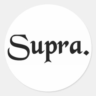 Above. Classic Round Sticker
