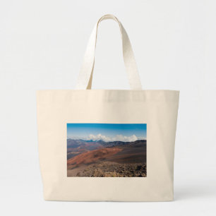 above haleakala crater along sliding sands trail large tote bag