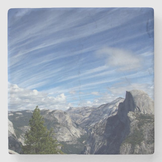 Above Half Dome Stone Coaster (Front)
