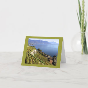 Above St. Saphorin, Lavaux, Switzerland Card