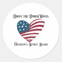 Above the Amber Waves 4th of July Independence Day