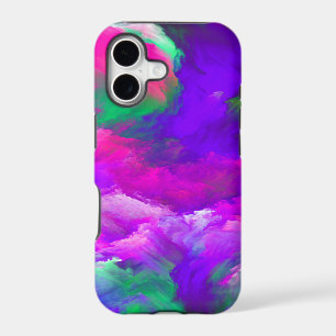 Above The Clouds Pink Blue Purple Abstract Art