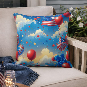 Above the Clouds Throw Pillow