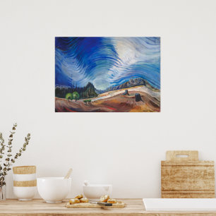 Above the Gravel Pit   Emily Carr   Poster