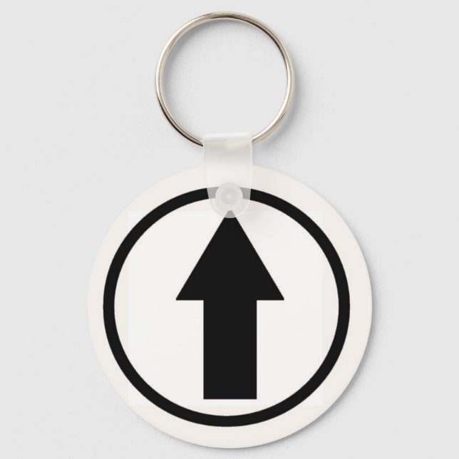 Above the influence - Black. Keychain (Front)