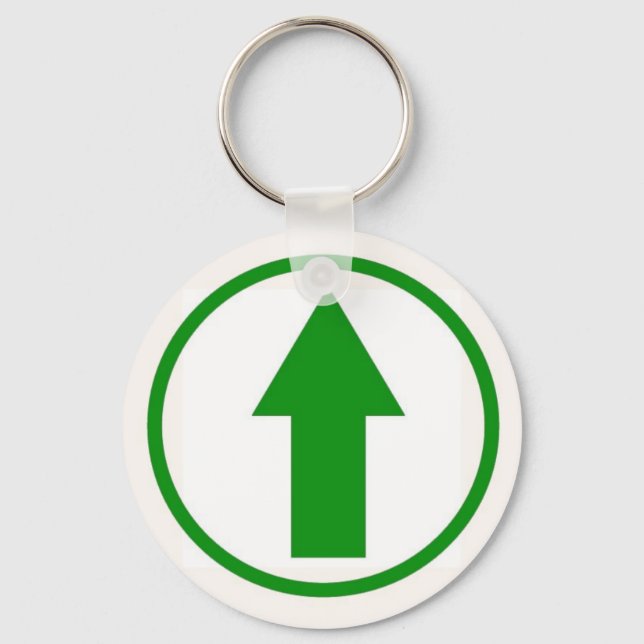 Above the influence - Green Keychain (Front)