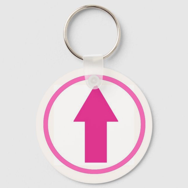 Above the influence - Pink Keychain (Front)