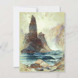 Above Tower Falls, Moran, 1872 Postcard