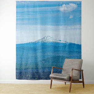 Above Tree Line // Blue Forest and Sky Tapestry