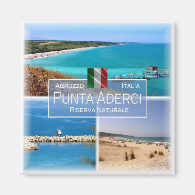 ABR005 PUNTA ADERCI, Abruzzo, Italy, Fridge Magnet (Front)