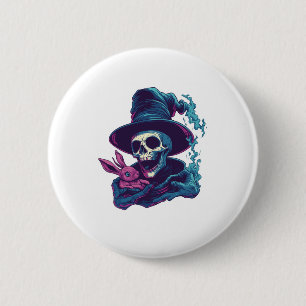 Abra-Cadabra Bones – Funny Magic Skull 2 Inch Round Button