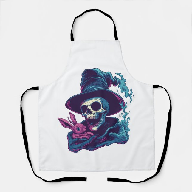 Abra-Cadabra Bones � Funny Magic Skull Apron (Front)