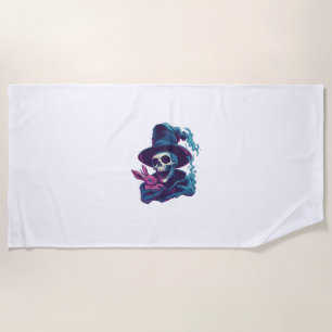Abra-Cadabra Bones – Funny Magic Skull Beach Towel