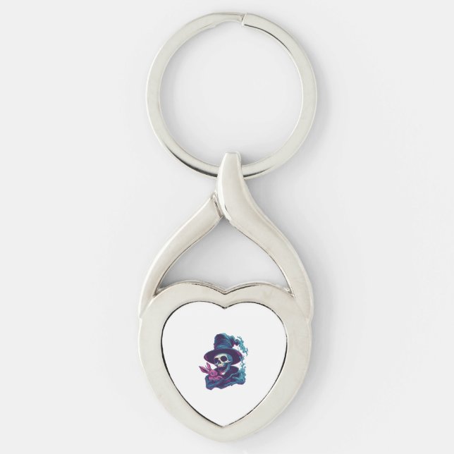 Abra-Cadabra Bones – Funny Magic Skull Keychain (Front)