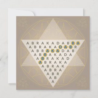 Abracadabra Magic Mantra Illustration Triangle Save The Date