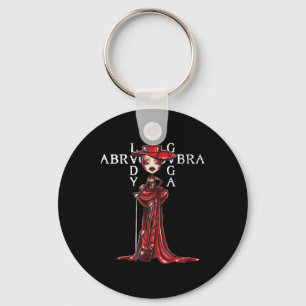 Abracadabra Vintage Triangle Gothic For Men Women  Keychain