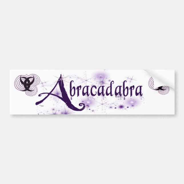 Abracadabra W Bumper Sticker (Front)