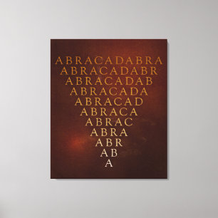 Abracadabra Wrapped Canvas Print