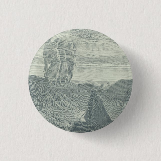 Abraham and the Three Angels 1 Inch Round Button (Front)