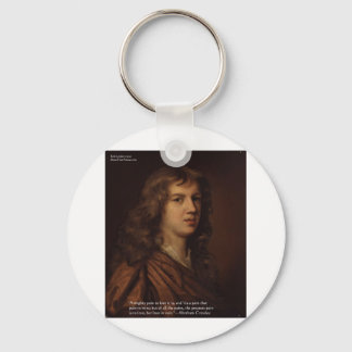 Abraham Crowley "Love In Vain" Love Quote Gifts Keychain