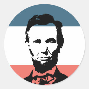 Abraham Lincoln 16th President Classic Round Sticker