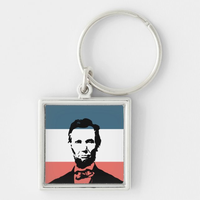 Abraham Lincoln 16th President Keychain (Front)