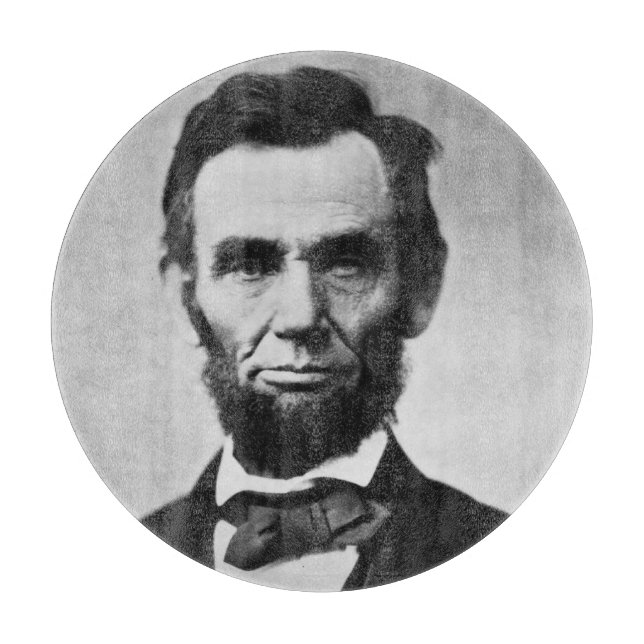 Abraham Lincoln: 16th President of America Cutting Board (Front)