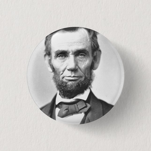 Abraham Lincoln 1 Inch Round Button (Front)