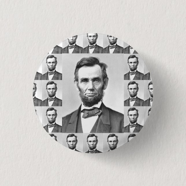 Abraham Lincoln 1 Inch Round Button (Front)