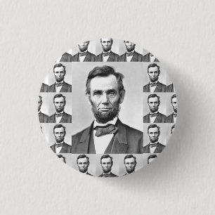 Abraham Lincoln 1 Inch Round Button