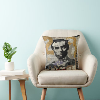 Abraham Lincoln 250 usa celebration Throw Pillow