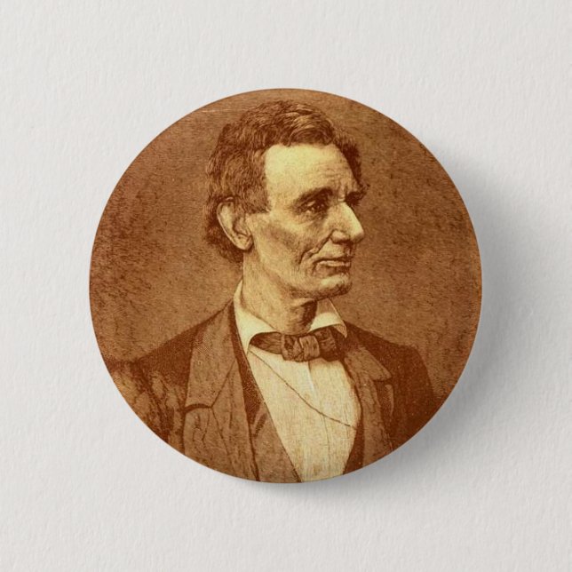 Abraham Lincoln 2 Inch Round Button (Front)