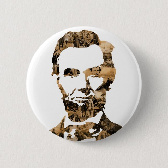 Abraham Lincoln 2 Inch Round Button (Front)