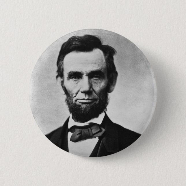 Abraham Lincoln 2 Inch Round Button (Front)