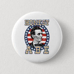 Abraham Lincoln 2 Inch Round Button
