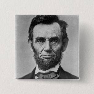 Abraham Lincoln 2 Inch Square Button